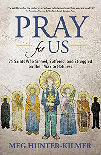 Picture of a book with saints on the front