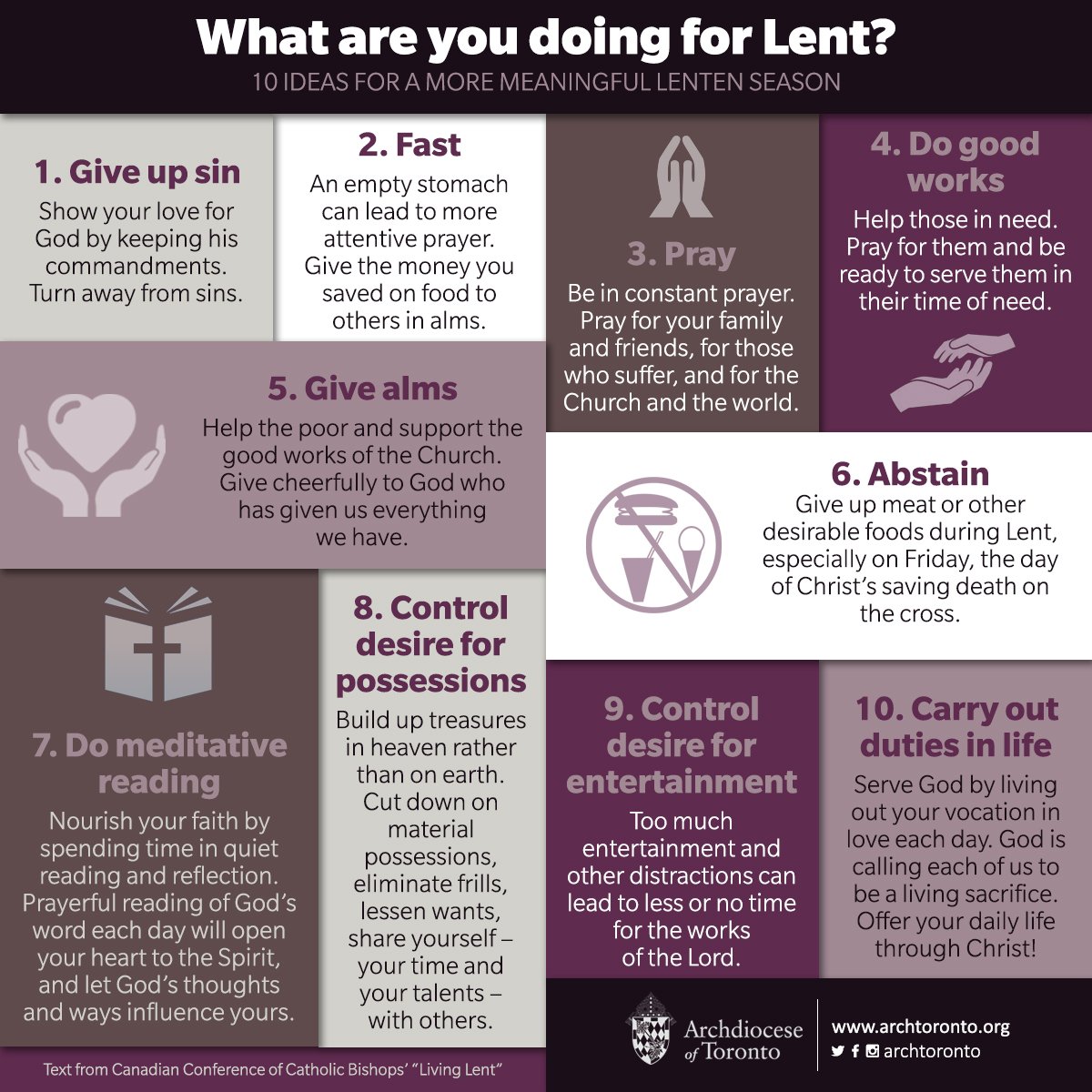 Infographic: What are you doing for Lent?