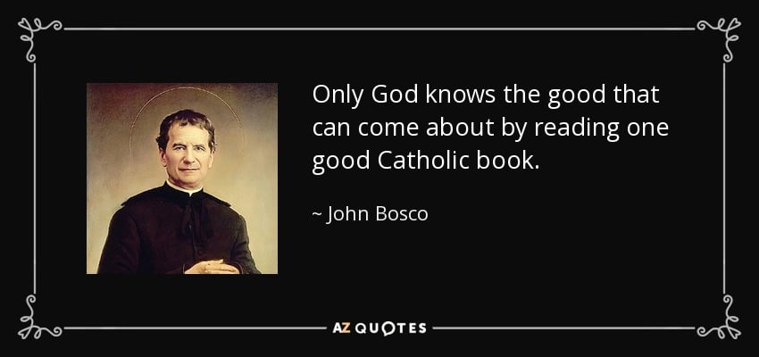 A picture of St. John Bosco smiling serenely.