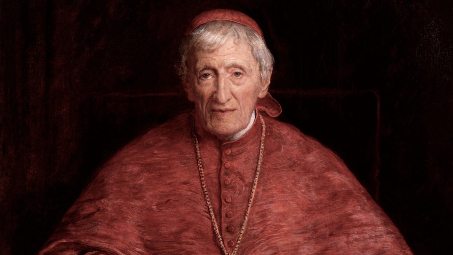 A painting of Cardinal Newman from the Vatican News site.