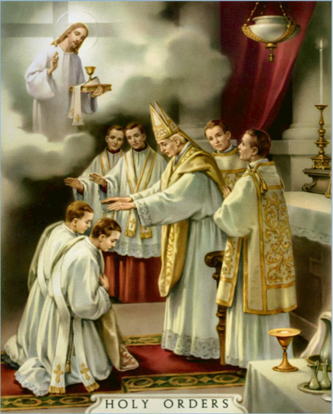 A painting of ordination