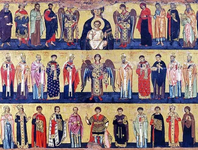 painting of saints in Eucharistic prayer 1